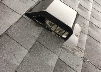 Roof vent chewed by raccoon Critter Control Triad Animal Exclusion Greensboro